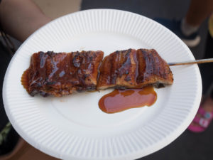 Eat street food snack tsukiji