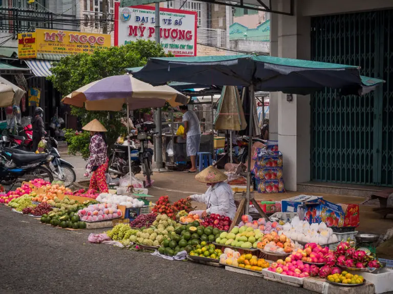 Vietnamese Fruit Market Stall - The Roaming Fork