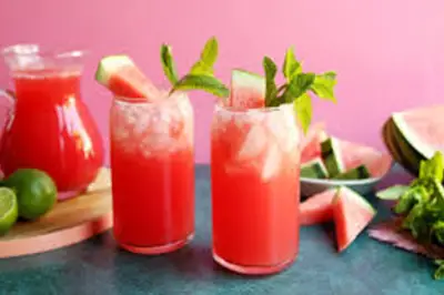 watermelon and lychee drink