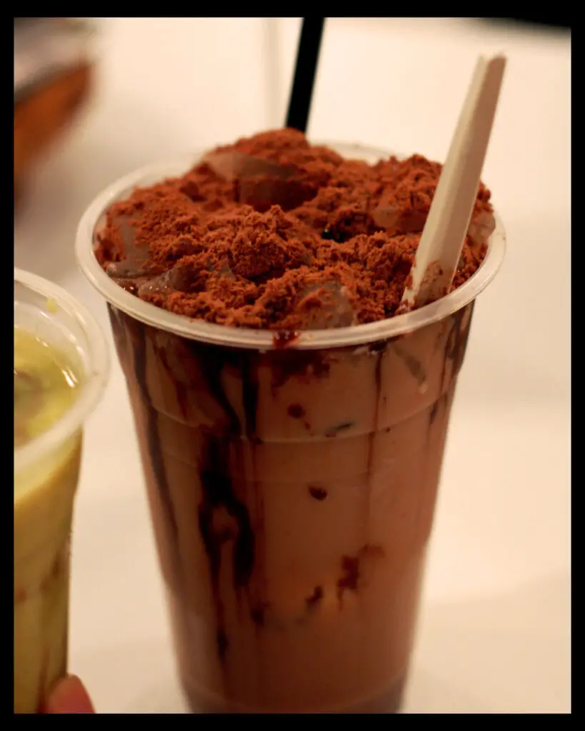 completed milo dinosaur recipe with Sold at Mamak stalls common drink