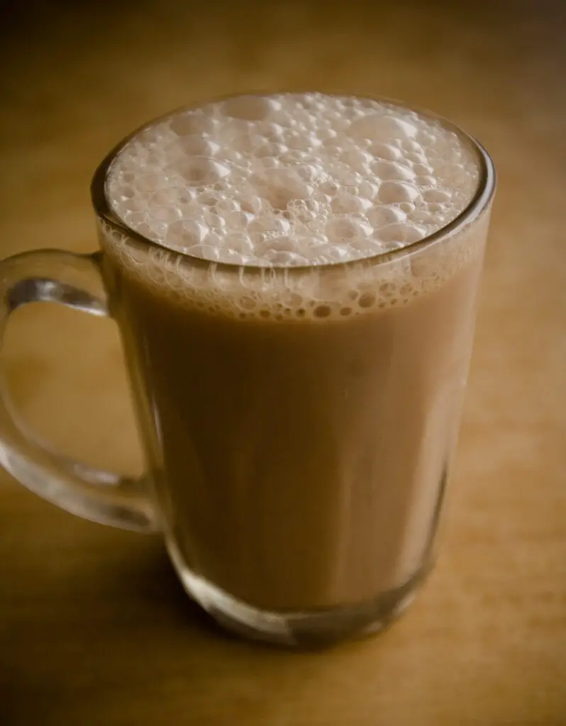 Teh Tarik, one of the famous Malay Drinks, can be black tea