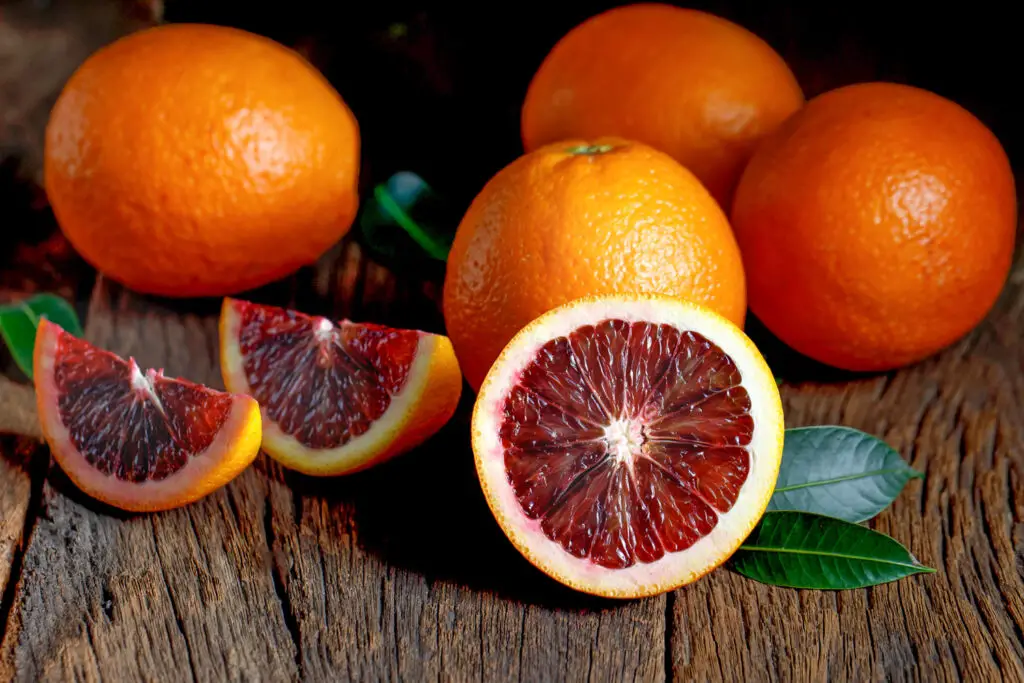 orange colored fruits